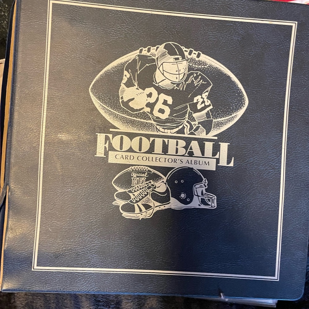 1990s Topps Football Cards in Collector's Album 48 pages full